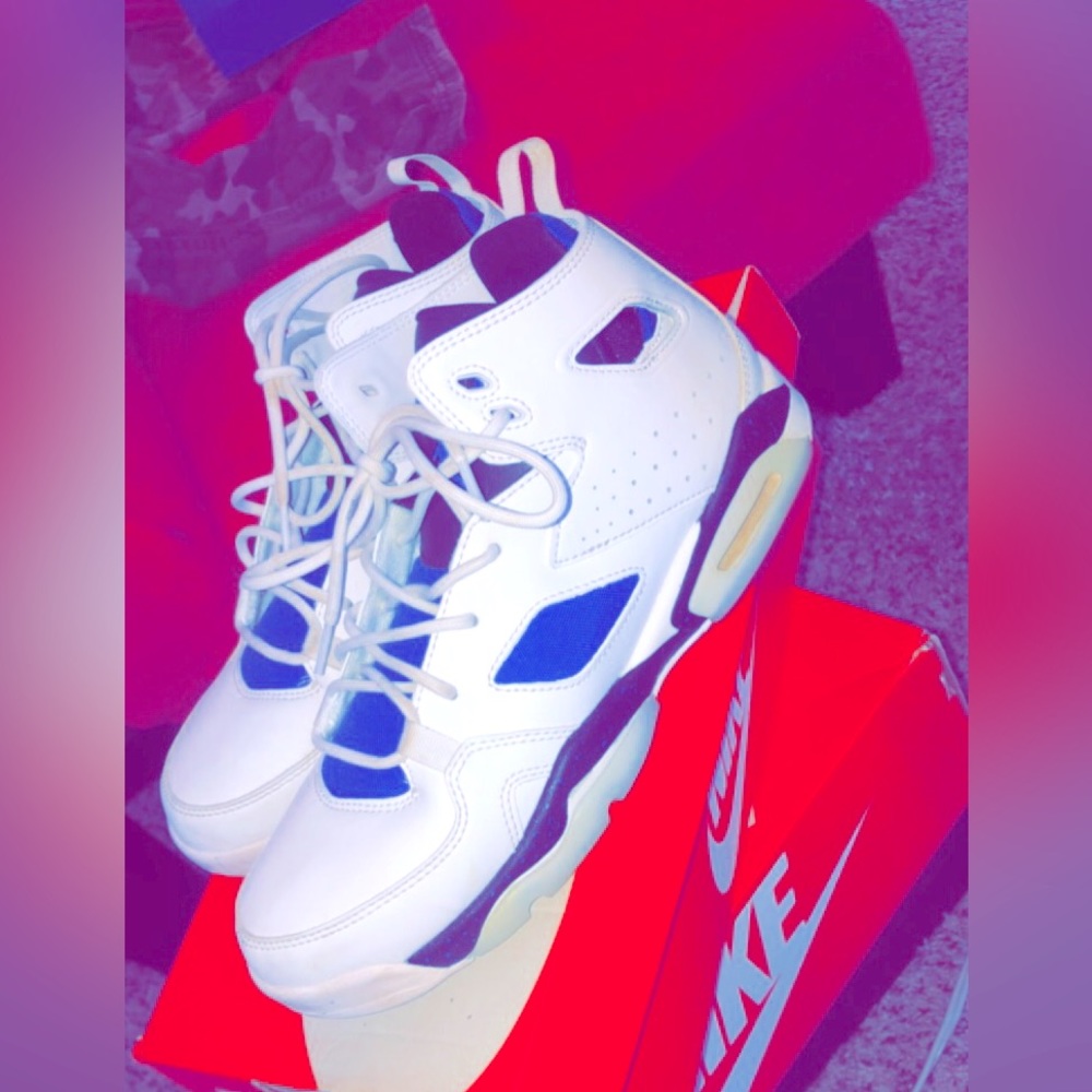 YOUTH JORDAN RETRO 5 / ROYAL BLUE & WHITE